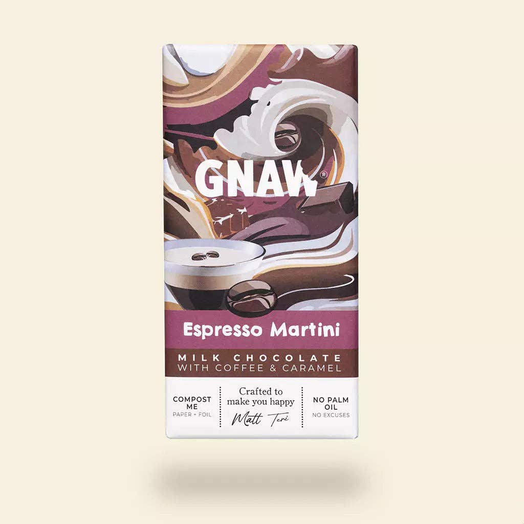 GNAW Chocolate – wholesale Chocolate bar – Espresso Martini - Coffee Milk Chocolate Bar3