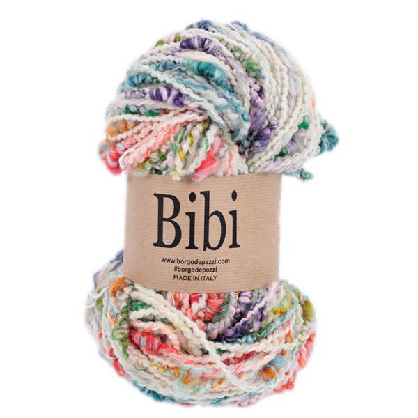 Borgo de' Pazzi - Firenze – Engroshandel Newsboy/schoolboy hat - Dame – Bibi fantasigarn med flammeeffekt og multifarvede knuder17