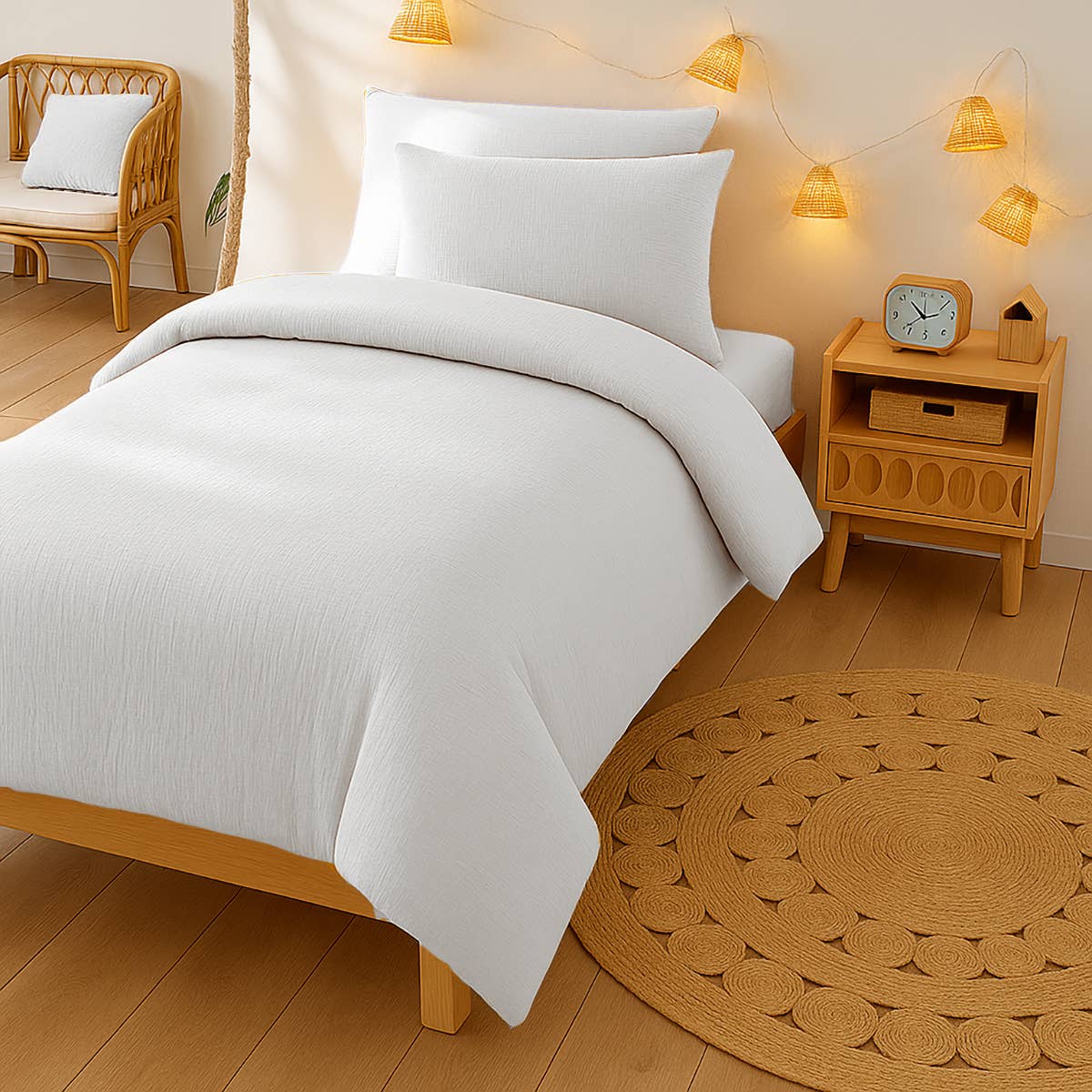 PAPATE - Wholesale Duvet Cover - Kids & Baby - Organic Cotton Duvet Cover - White
4