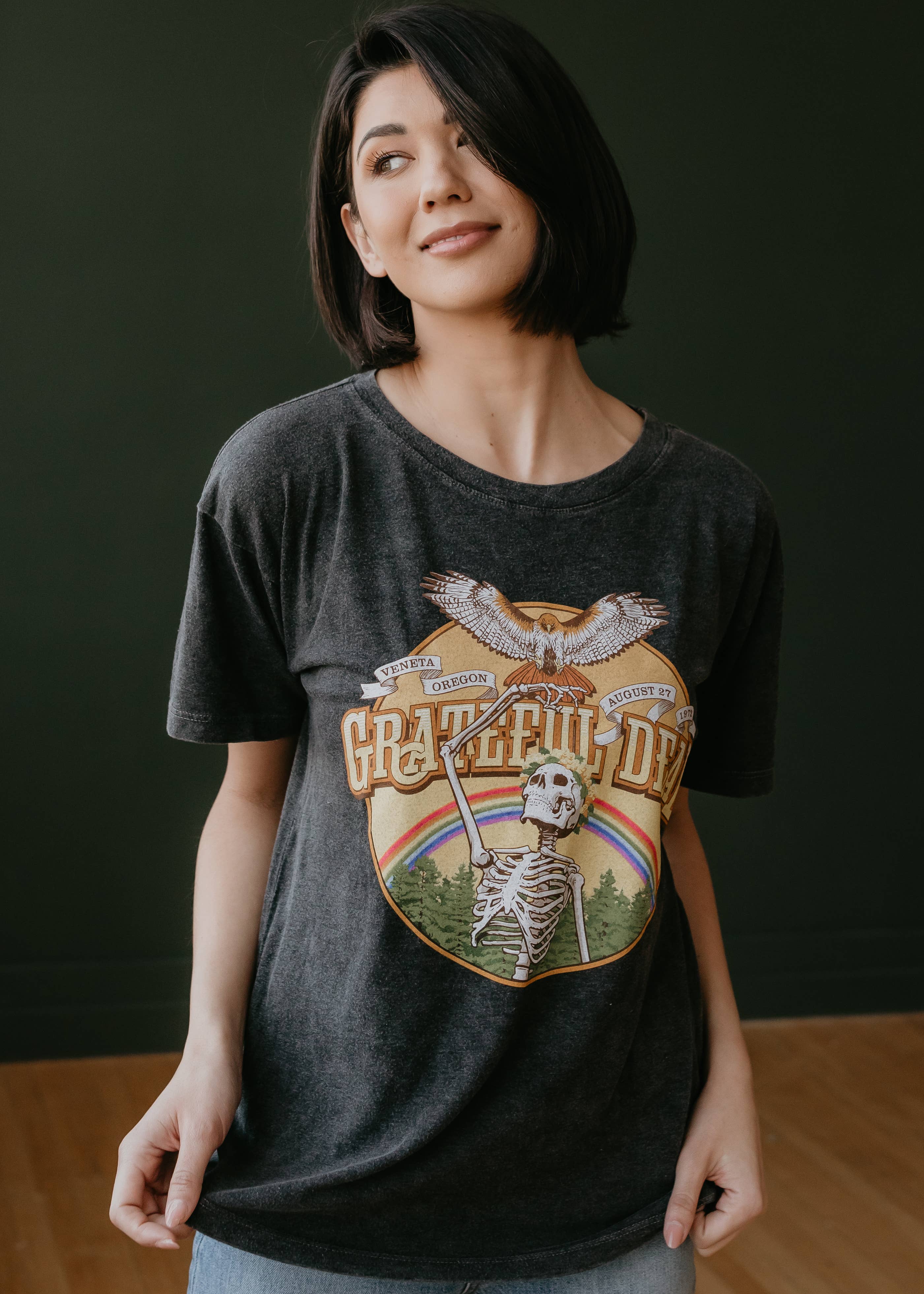 People Of Leisure - Wholesale Screen Printed T-Shirt - Women's -  Grateful Dead Classic Tee - Ideal for Sleeping In1