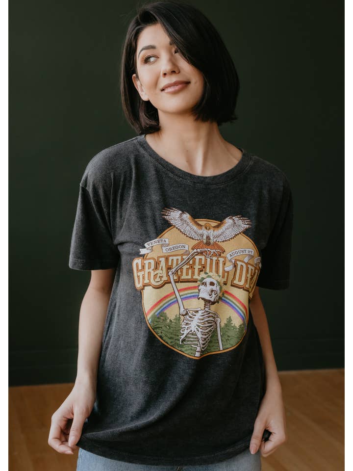 People Of Leisure - Wholesale Screen Printed T-Shirt - Women's - Grateful Dead Classic Tee - Ideal for Sleeping In1