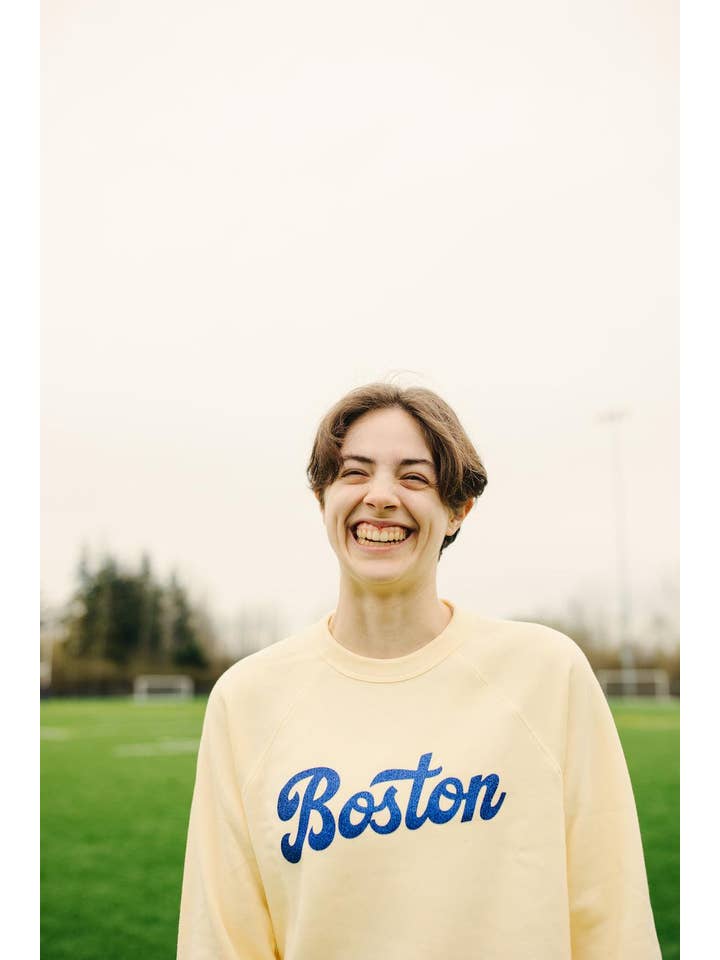 Yellow Boston Sweatshirt for wholesale on Faire5