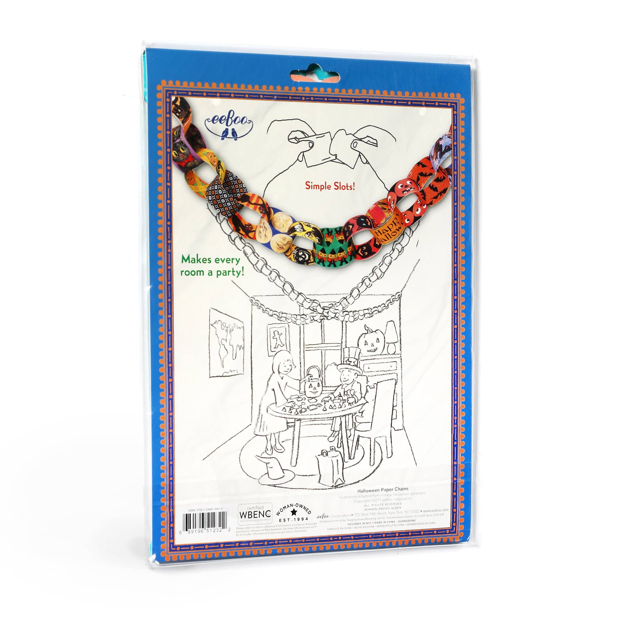 eeBoo - Vente Kit de bricolage – enfant - Chaîne papier d'Halloween1