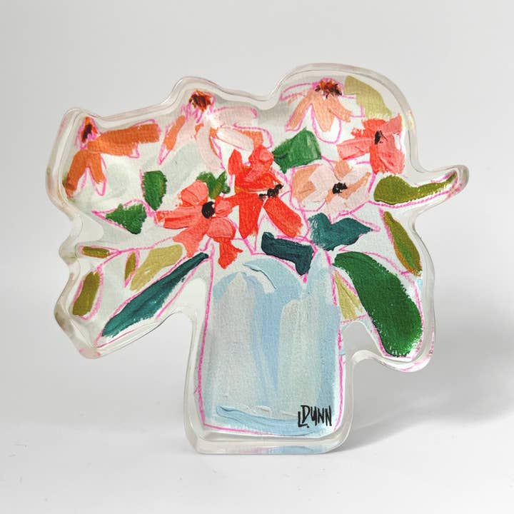 Wildflowers Acrylic Bloom Block for wholesale by Lauren Dunn