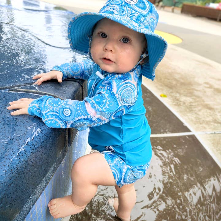 Little E & Co - Wholesale Sun Hat - Kids - REVERSIBLE SWIM HAT ~ CALLED HOME TO THE OCEAN2