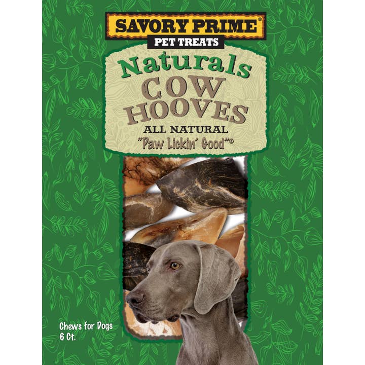 Savory Prime – Großhandel Leckerlis – Hund – Natürliche Kuhhufe 6er-Pack