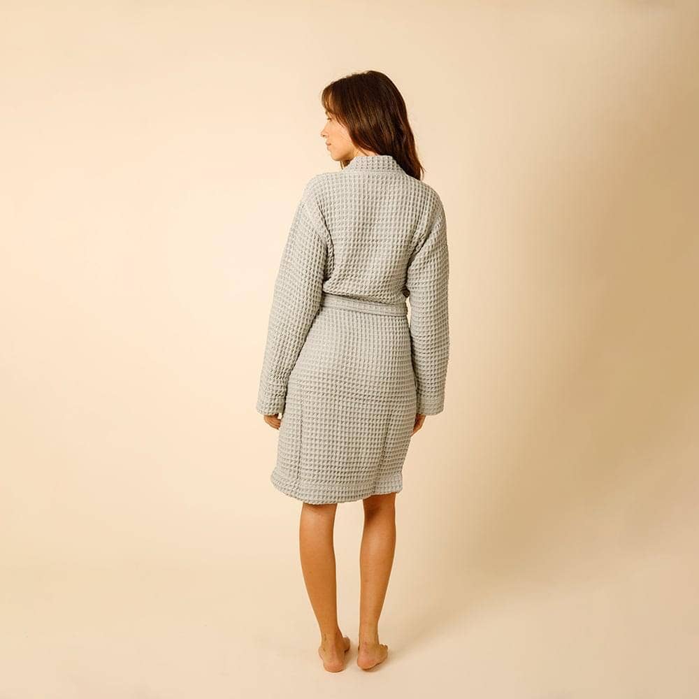 Happy Place Brand - Wholesale Robe - Women's - Organic Weightless Waffle Bath Robe7