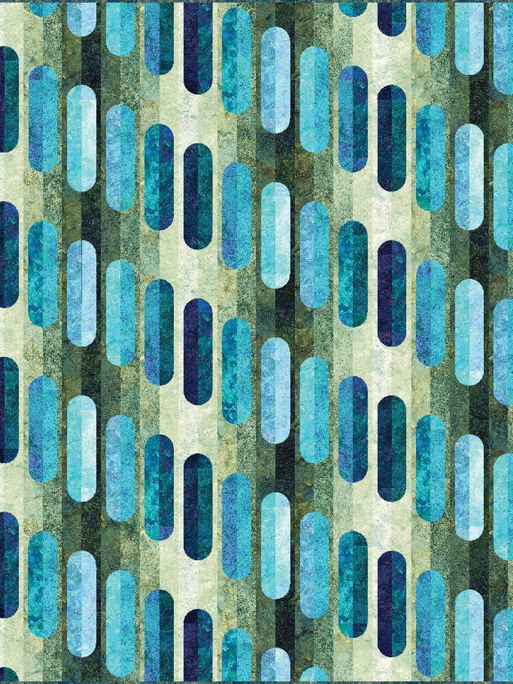 Gradient Gardens - Motivo per la vendita all'ingrosso da parte di The Whimsical Workshop