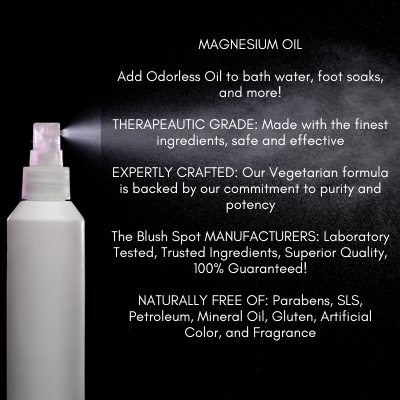 The Blush Spot - Vendita all'ingrosso Spray/pomata analgesica - Spray di Olio di Magnesio Puro | Olio di Cloruro di Magnesio Topico |2