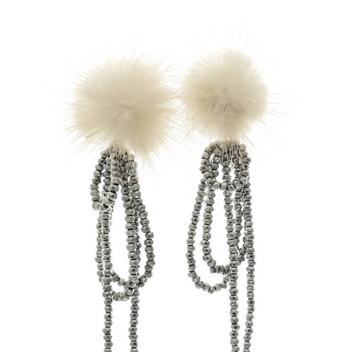 Fanie clips de oreja hematita para venta al por mayor de Cátia Levy Designer