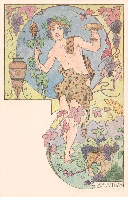 Found Image Press - Wholesale Postcard - Postcard BV-348 Bacchus0