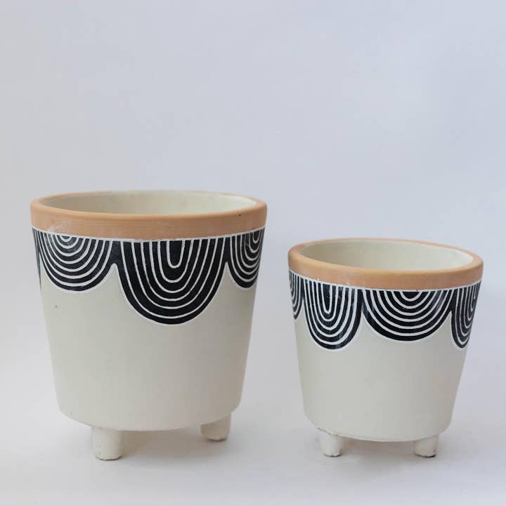 Raised Flower Pots, Set of 2 for wholesale by Forpost Trade Inc