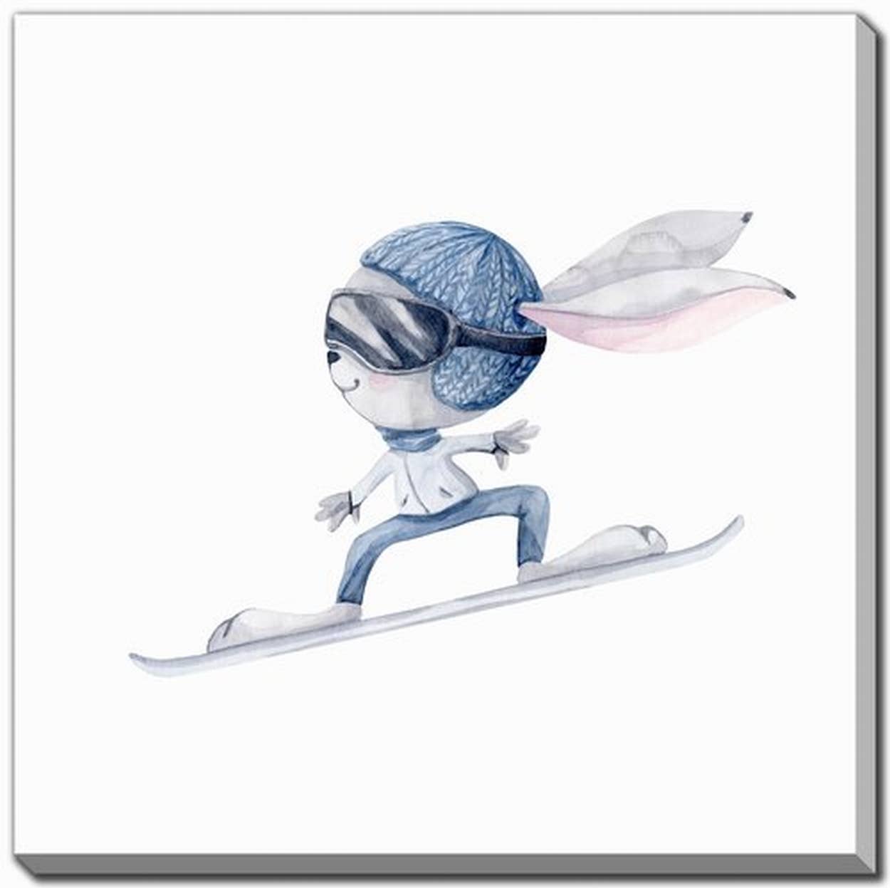 Streamline Art - Wholesale Wall Accent - Ski Bunny 30x30 Canvas Wall Art0
