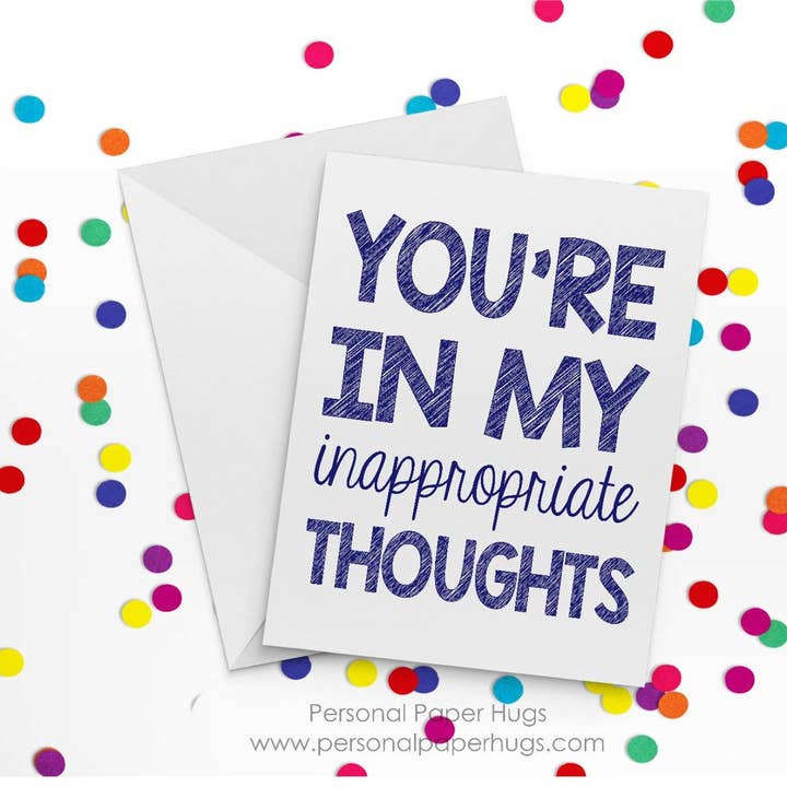 Personal Paper Hugs - Wholesale Thinking of You Card - Funny I Miss You Card - You Are in My Thoughts - Funny Thinking of You Card2