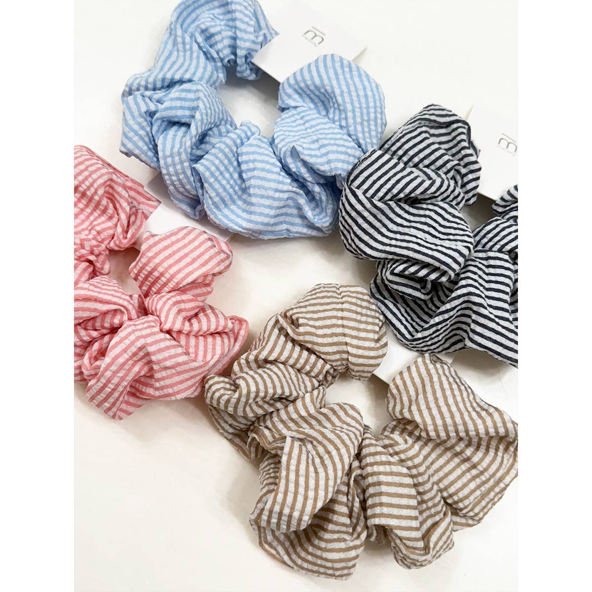 MIX COLOR Stripe Pattern Large Scrunchie for wholesale on Faire5