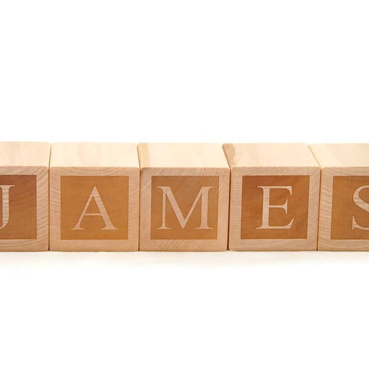 Personalized Wooden Name Blocks for Nursery Decor for wholesale by Little Wooden Wonders