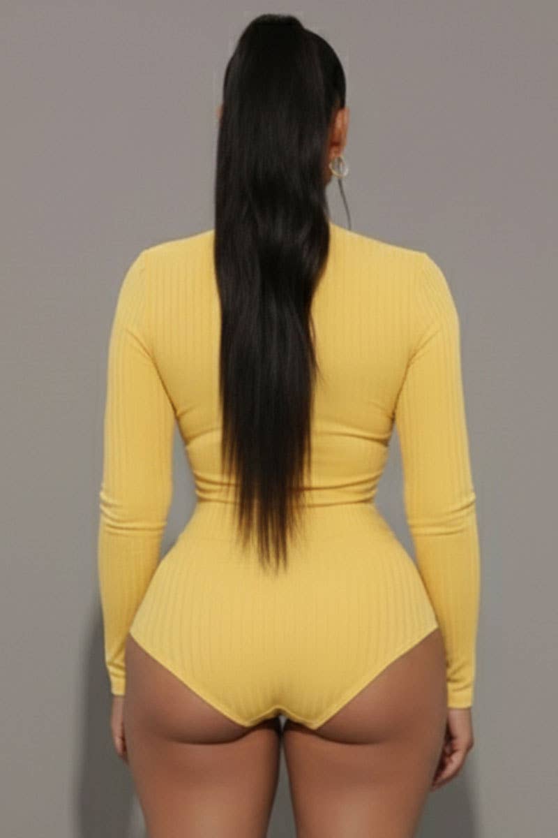 CAPELLA APPAREL - Vente Body – femme - Body côtelé à col montant2