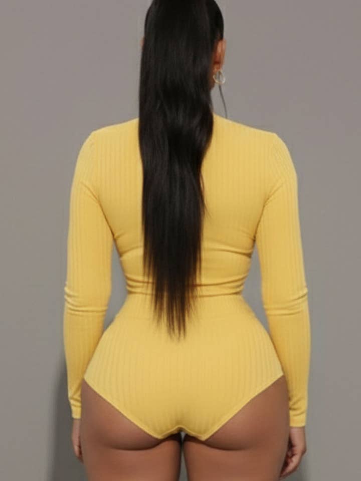 CAPELLA APPAREL - Vente Body – femme - Body côtelé à col montant2