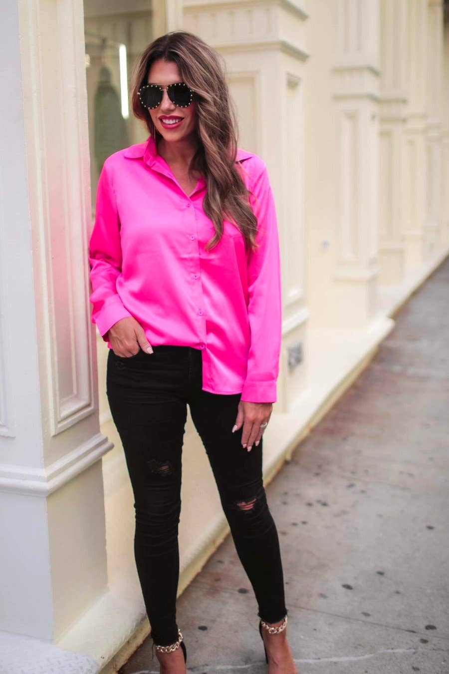 Jess Lea - Vendita all'ingrosso Camicia button down - Donna - Top Con Bottone Boss Babe23