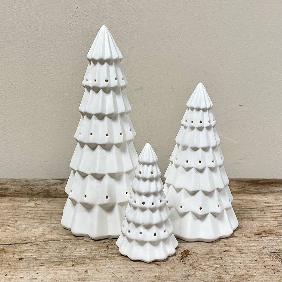 Gainsborough Giftware x Portland Living – wholesale Christmas decoration – Ceramic LED Tree, 11cm2