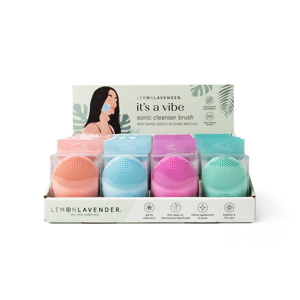 DM Merchandising - Vendita all'ingrosso Dispositivi elettronici per la cura della pelle - Pennello detergente sonico Lemon Lavender It's a Vibe1