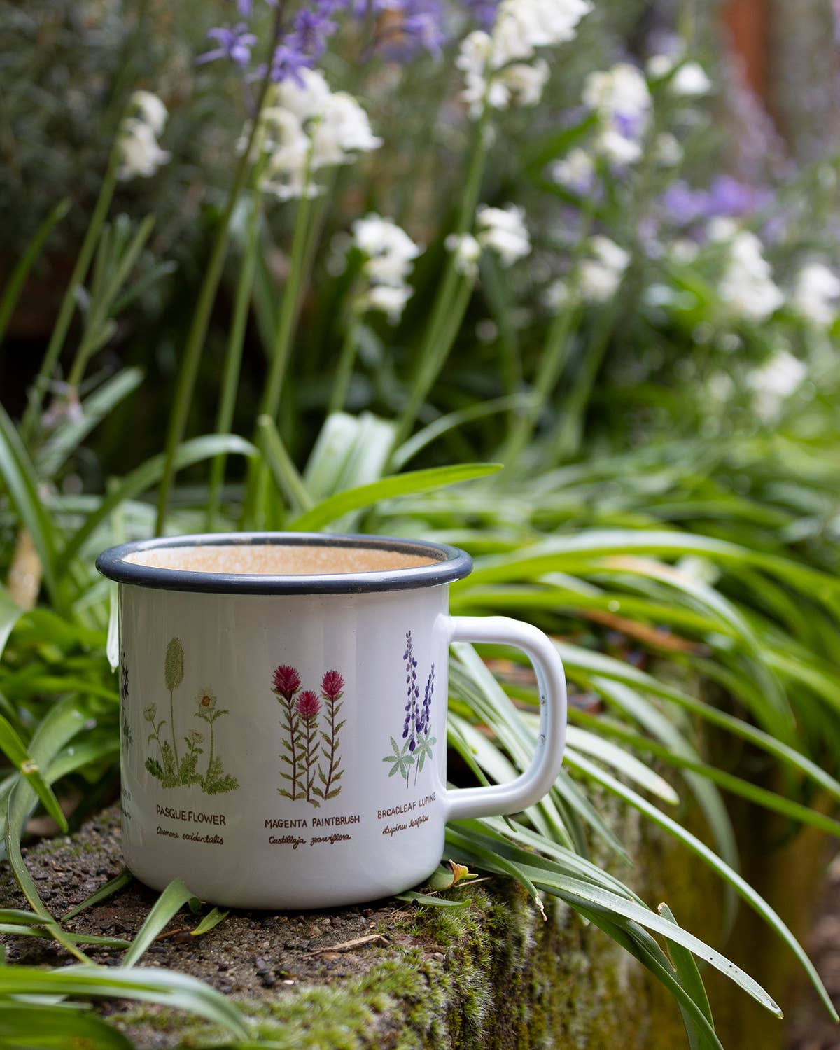 Yardia - Wholesale Coffee Mug - Wildflowers Camp Mug - Enamel Mug - Camping Mug1