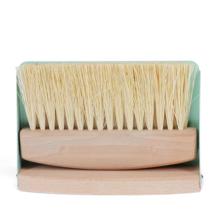 Rex London UK - Wholesale Dustpan - Wooden Table Brush And Pan Set - Pistachio