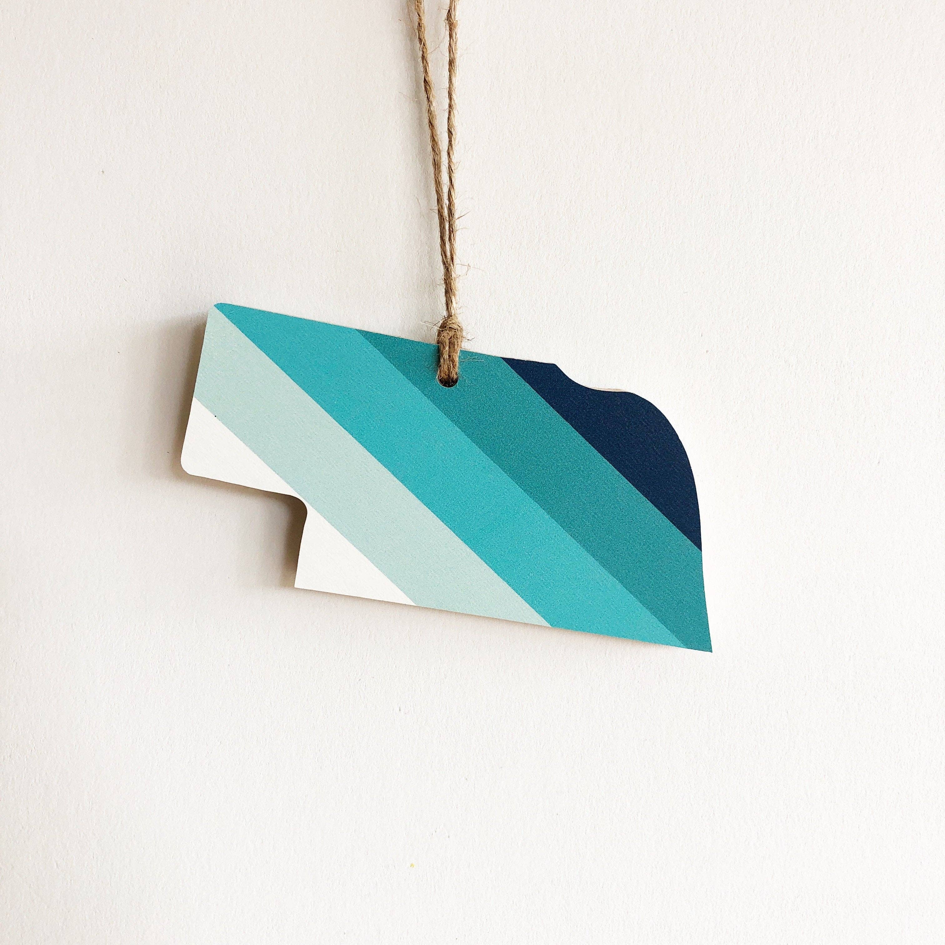 Hemlock & Heather - Wholesale Ornament - Comal Stripes State Ornaments33