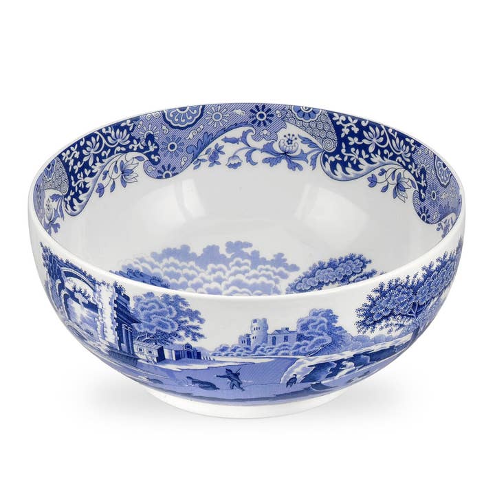 Portmeirion, Spode, Pimpernel, Nacthmann, Wrendale Designs - Wholesale Bowl - Spode Blue Italian 10.75 Inch Deep Round Bowl