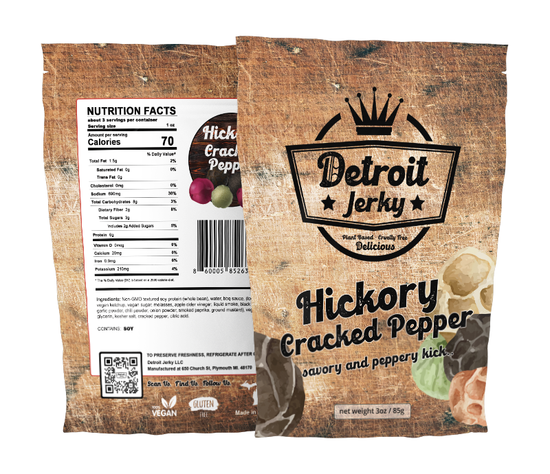 Detroit Jerky LLC - Wholesale Jerky - Detroit Jerky - Hickory Cracked Pepper1