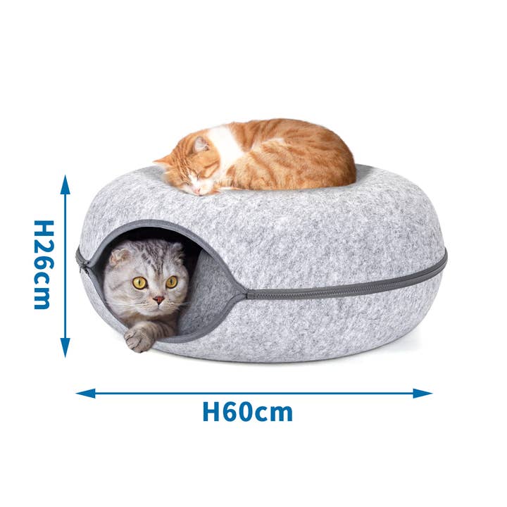 Nobleza - Venta al por mayor Cama - Gatos - Nobleza - Casa túnel para gatos en forma de rosquilla