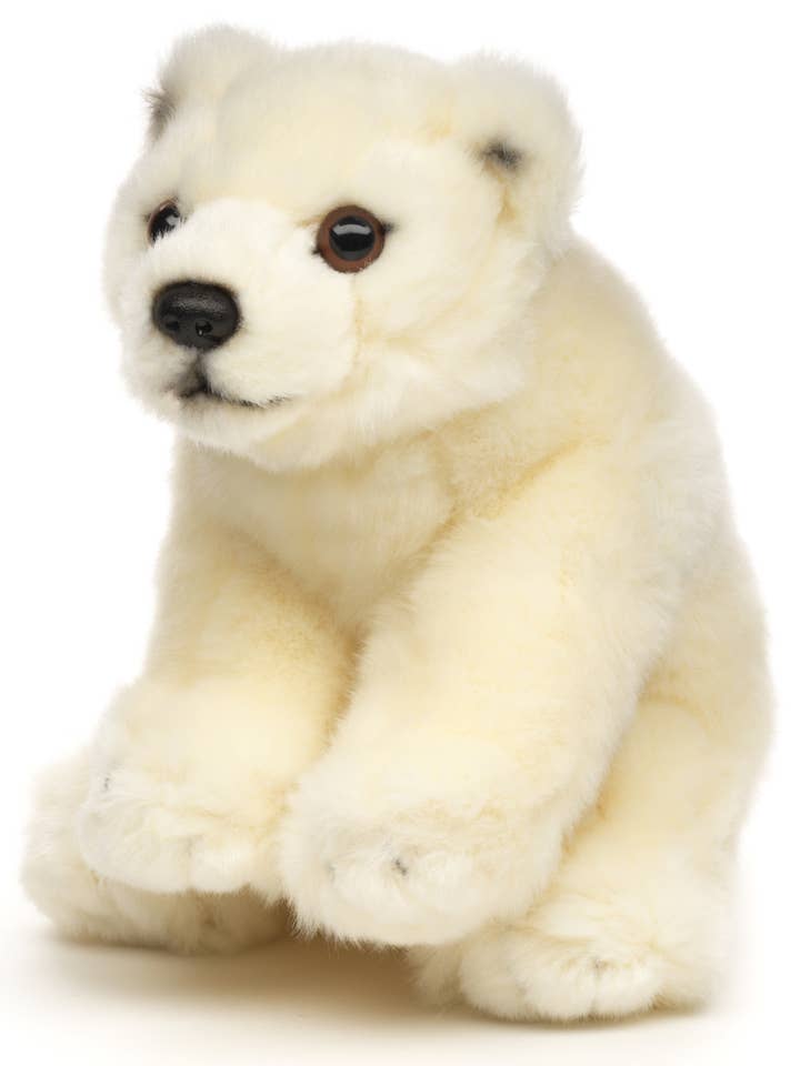 Polar bear cub, standing - 19 cm (length) - cuddly/plush toy for wholesale by Uni Toys