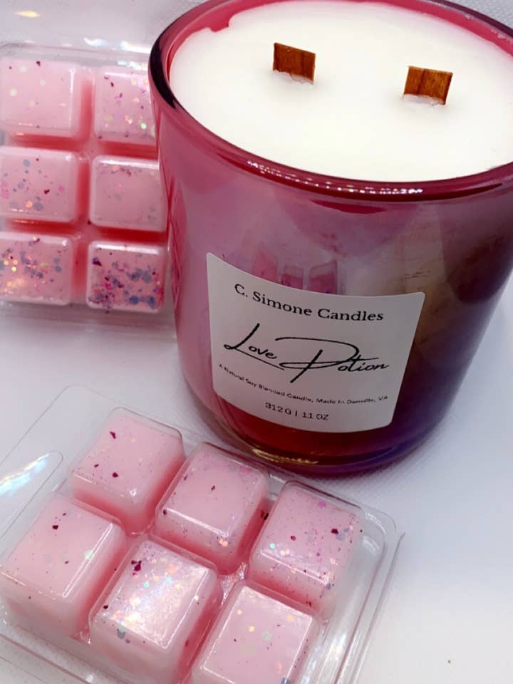 Velas de soja artesanales y ceras derretidas - Set de Poción de Amor para venta al por mayor de C. Simone Candles