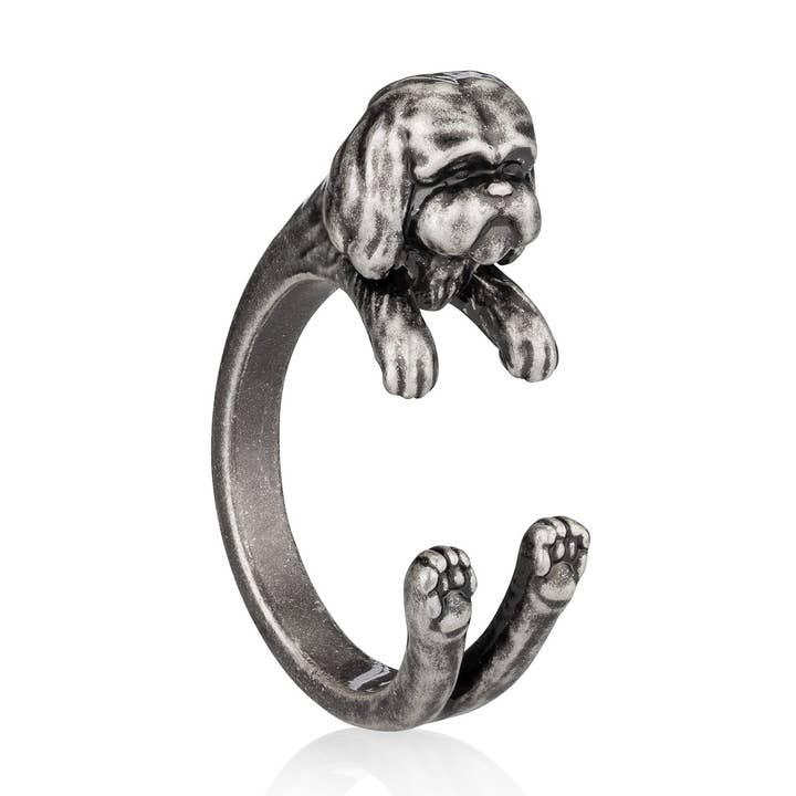 Silver Shih Tzu Wrap Ring for wholesale on Faire0