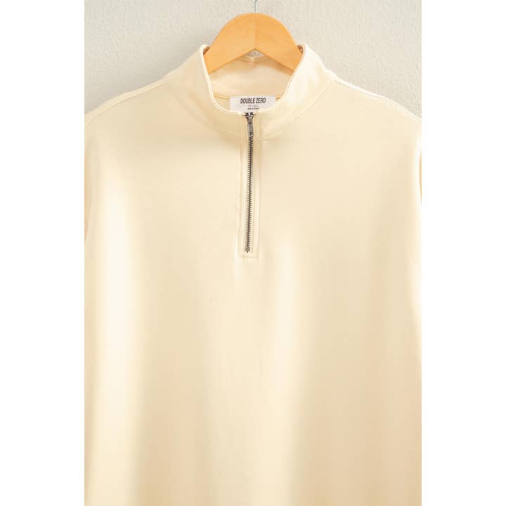 HYFVE - Wholesale Dress - Women's - Double Knit Half Zip Up Long Sleeve Mini Dress22