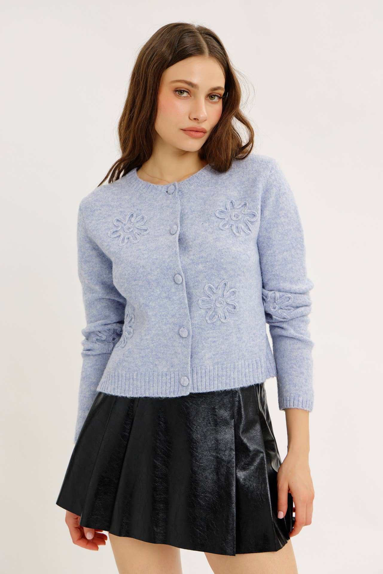 idem ditto – Engroshandel Cardigan - Dame – BOLERO CARDIGAN MED BLOMSTERMOTIV15