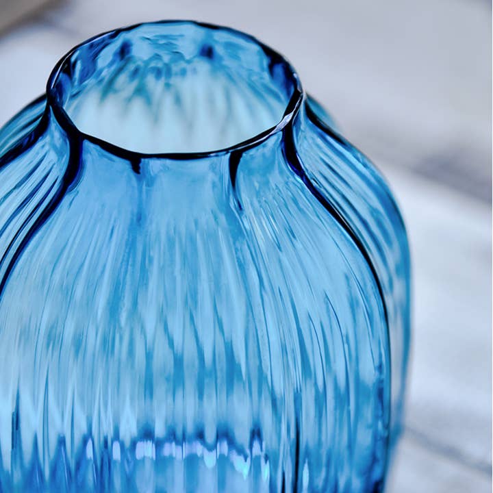 Noah Decoration – Großhandel Vasen – Modernes blau-grau-lila Glasvase Set2