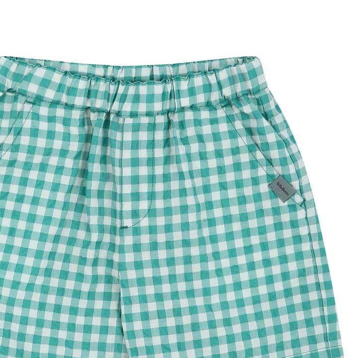 ToTo Heros - Wholesale Shorts - Kids - Gingham Check Pull-On Summer Shorts2