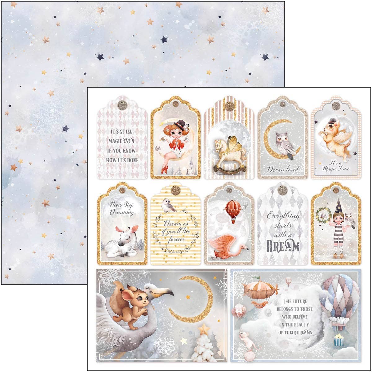Ecstasy Crafts Distributing - Wholesale Scrapbook - Dreamland Pad 8x8 12/Pkg32