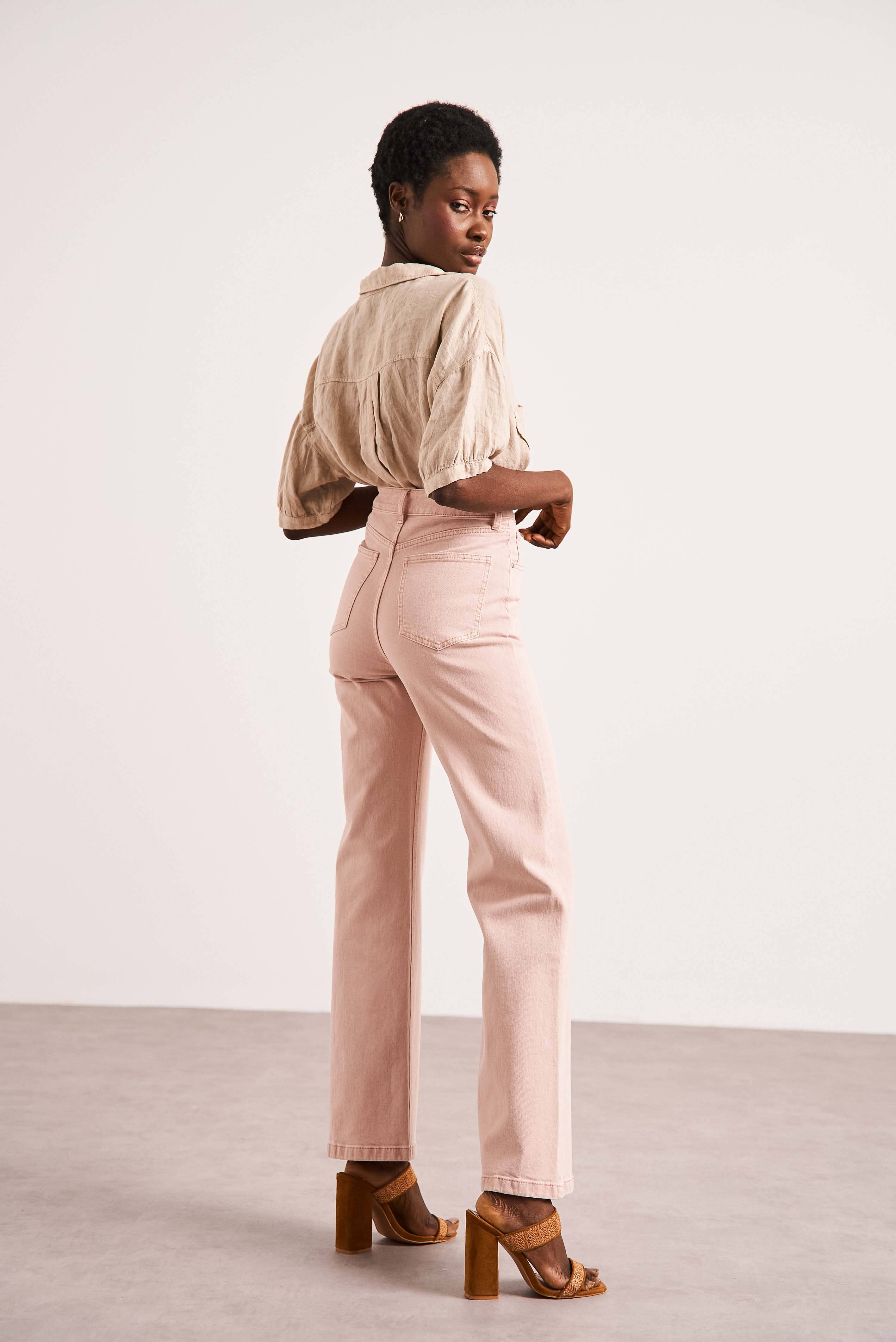 Oraije Paris - Vendita all'ingrosso Jeans - Donna - Jeans Barbara a gamba larga50