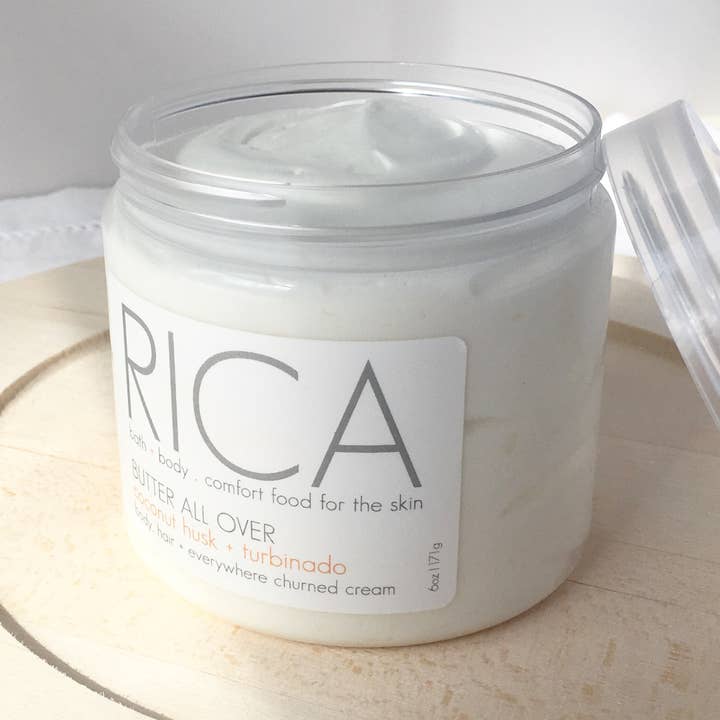 RICA bath + body - Wholesale Body Balm/Butter - Butter All Over, 6 oz, White Pepper + Sugar Cane0