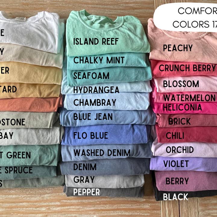 Epic Life - Designed - Wholesale Shirt - Unisex - Comfort Colors Blank T-Shirts - Unisex 1717 Tee 57 Colors