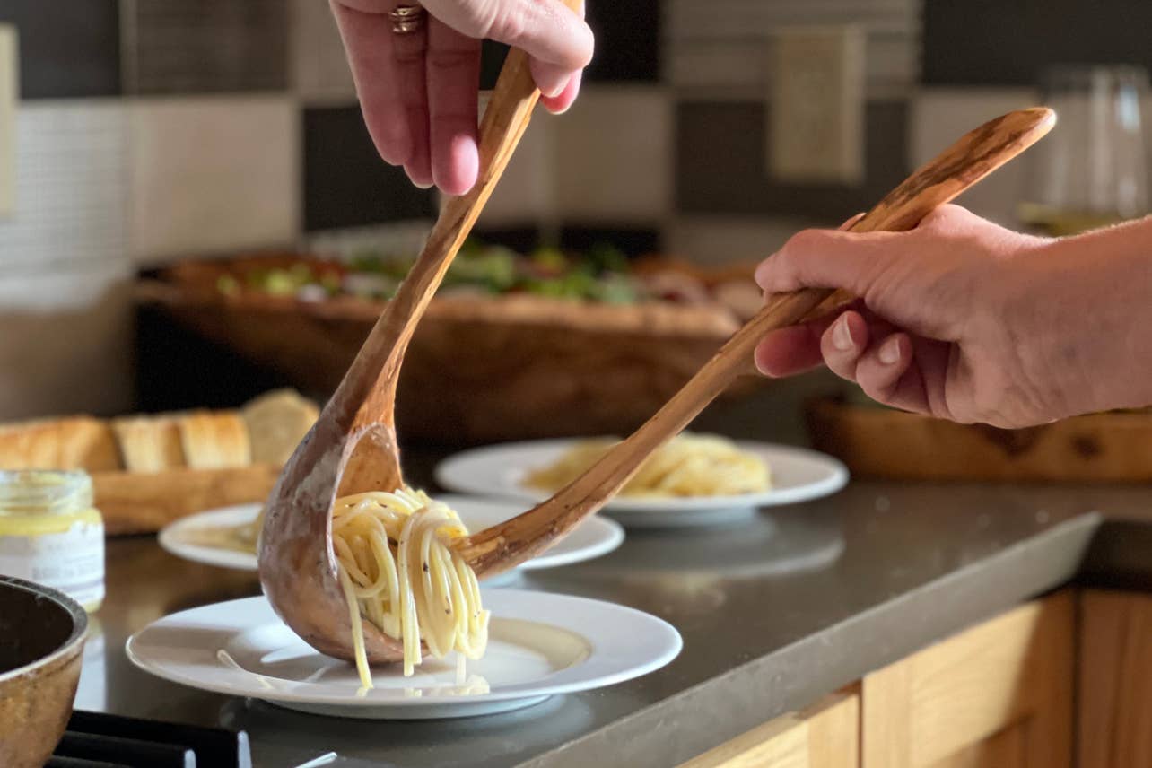 Verve Culture - Wholesale Ladle - Italian Olivewood Soup and Pasta Ladle3