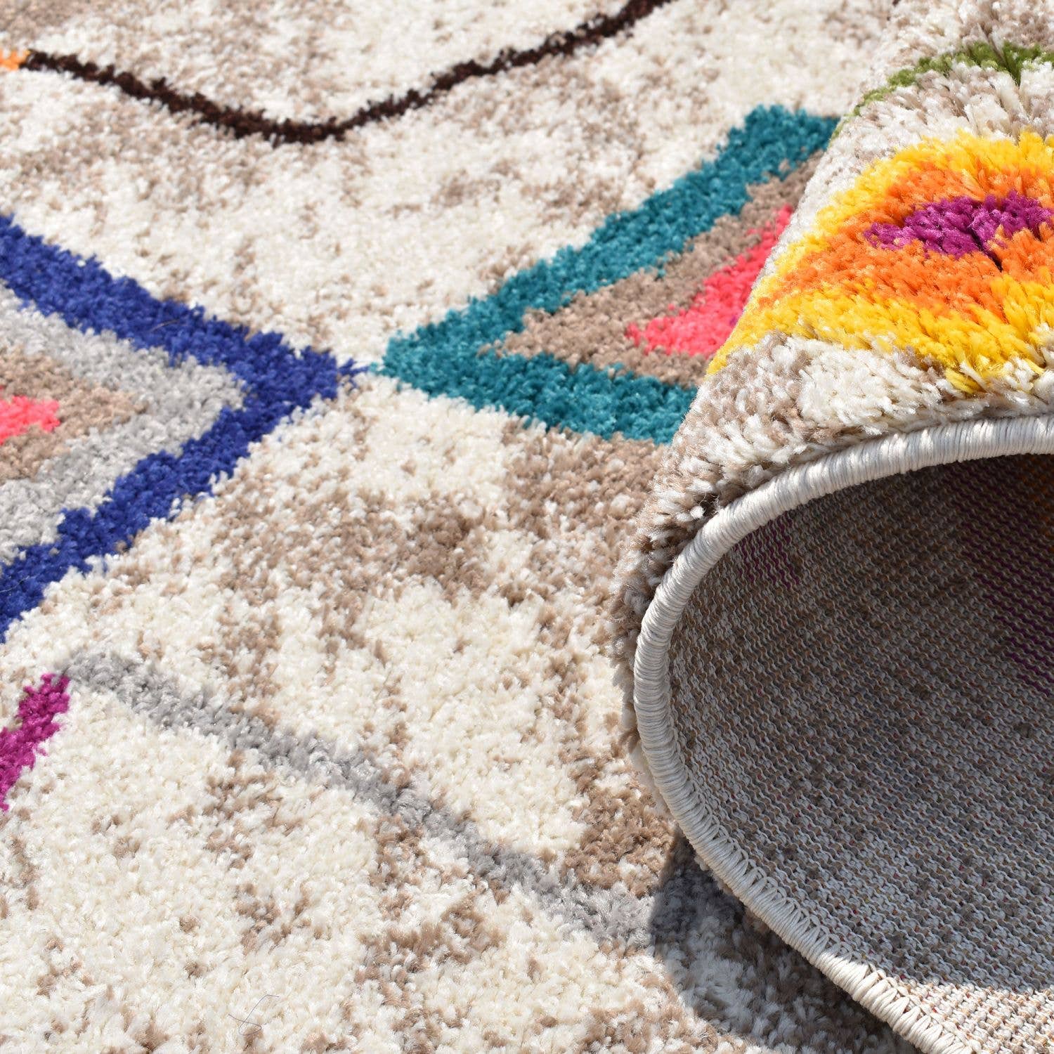 grå ESSARO tæppe i Berber-stil, Oeko Tex for engroshandel på Faire2