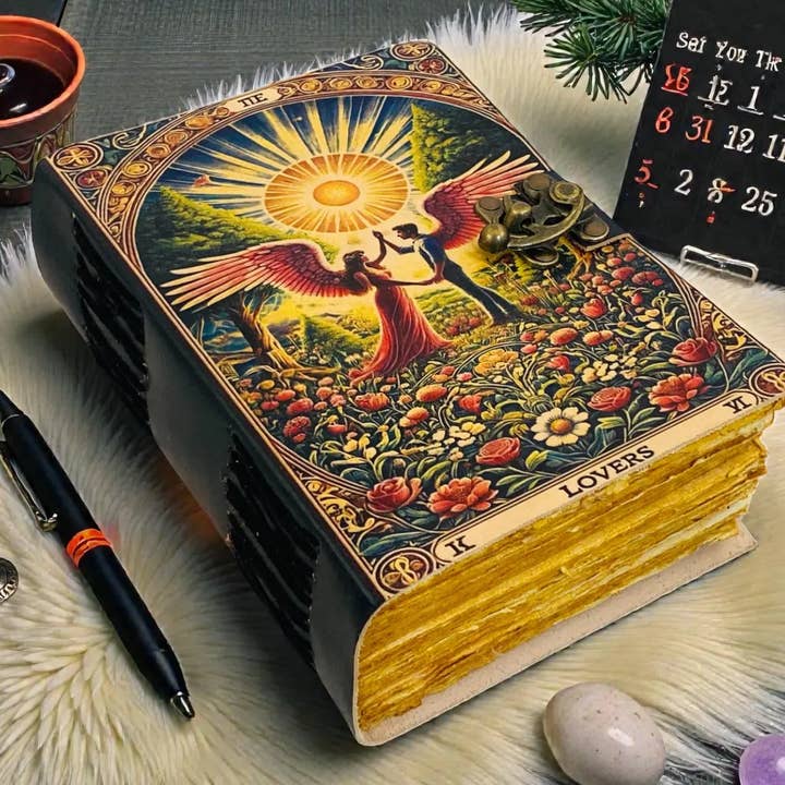 Los amantes Grimorio de Cuero | Regalos de San Valentín para venta al por mayor de MNM HANDICRAFTS