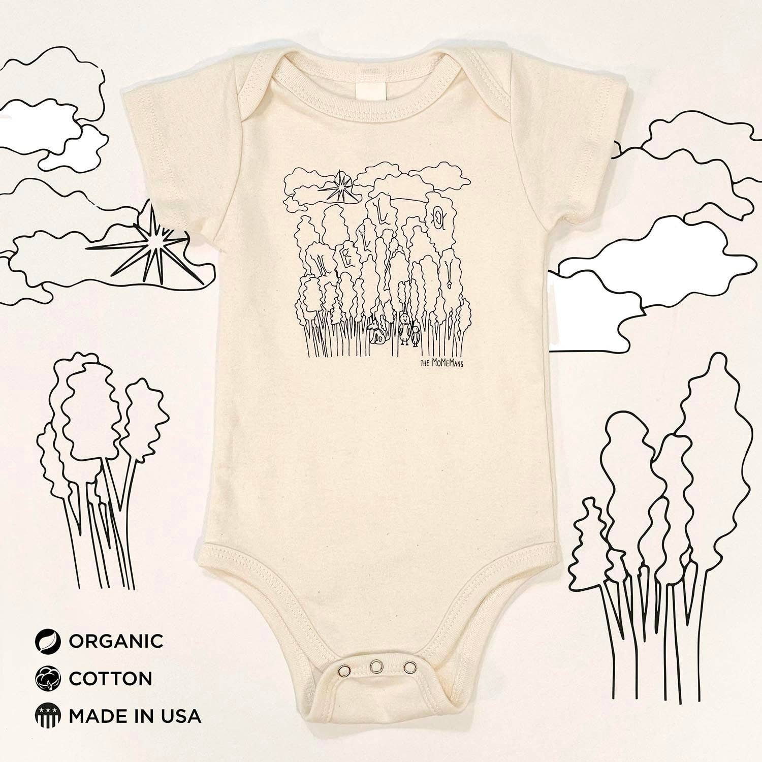 The MoMeMans - Wholesale Bodysuit (Non-Footed) - Baby - Organic Cotton Baby Onesies13