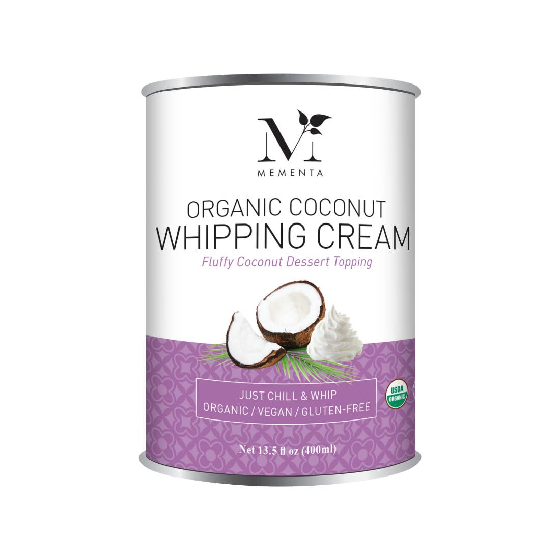 Mementa Inc. - Wholesale Non-Dairy Milk - Organic Coconut Whipping Cream - Professional Grade