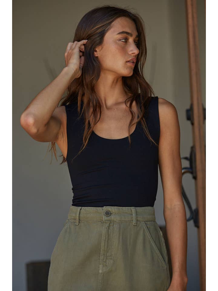 By Together – wholesale Linne (Tryckt) - Dam – S1187N | Dubbelskiktad sömlös topp