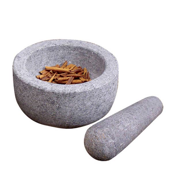 Mortar and Pestle. Granite - M Semi-polished for wholesale by Nature's Expression