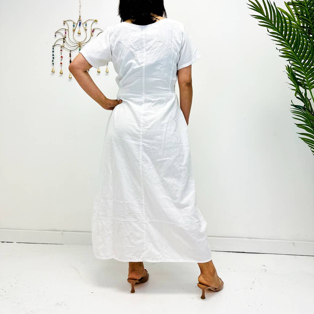 Karma Nepal Crafts – Großhandel Kleid – Damen – Langes Boho-Maxikleid aus Baumwolle6